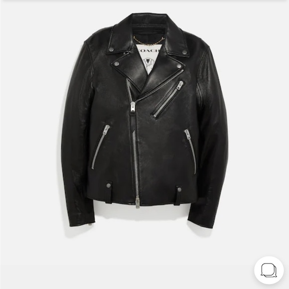 COACH MOTOR leather JACKET - Picture 10 of 10